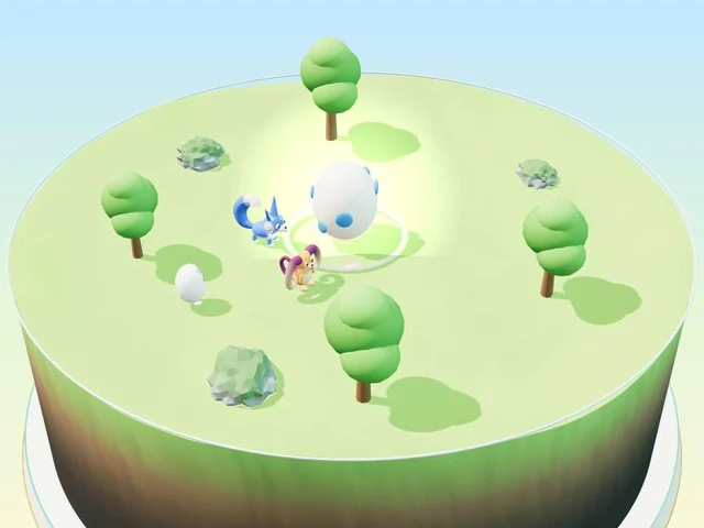 草原で、たまごをかえす遊び